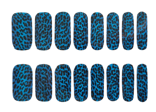 Electric Blue Leopard